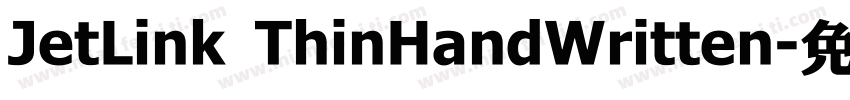 JetLink ThinHandWritten字体转换